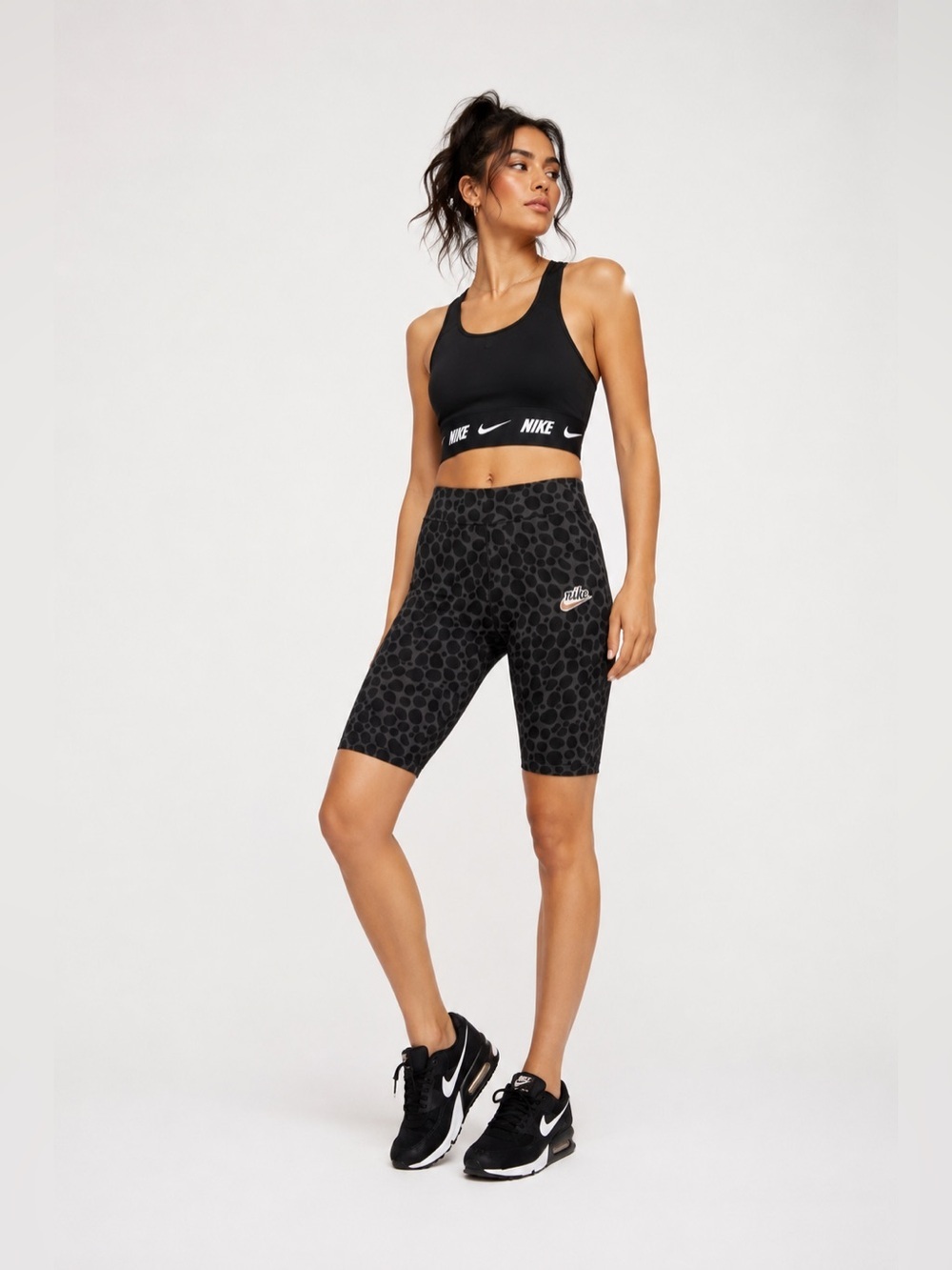 🖤 Nike Cheetah Print Biker Shorts XS NWT